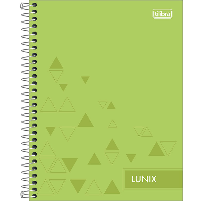 Caderno Espiral Capa Dura Colegial - 10 Matérias - Lunix - 160 Folhas - Capas Sortidas - Tilibra -