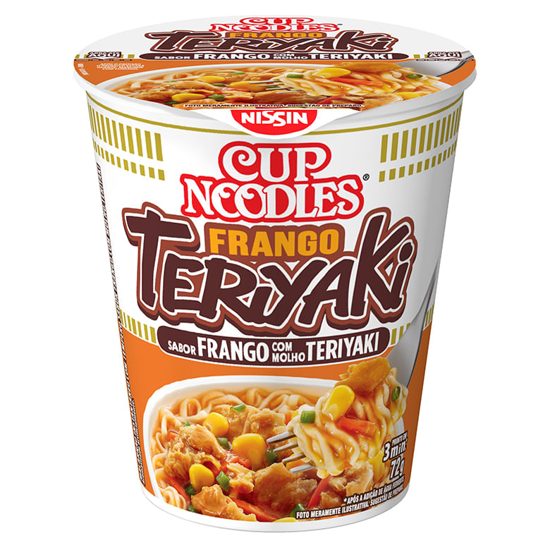Macarrão Instantâneo Cup Noodles Frango Teriyaki 72g - Covabra