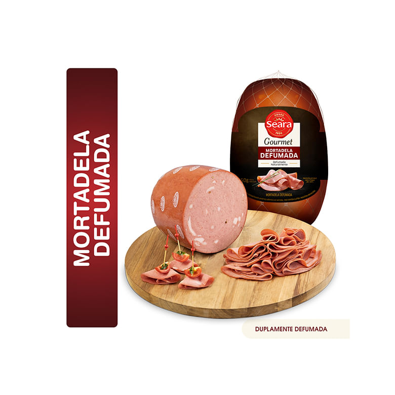 Mortadela Seara Gourmet Defumada Fatiada 1 Pacote 206g