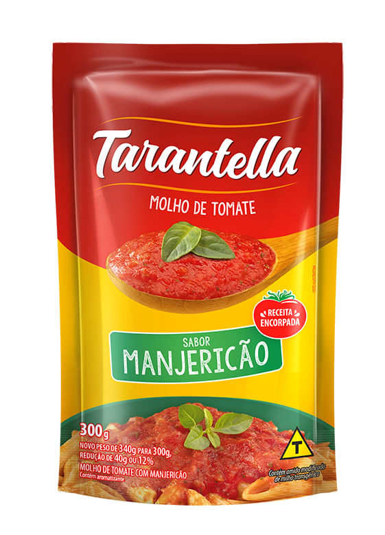 MOLHO TOMATE TARANTELLA MANJERICAO 300G