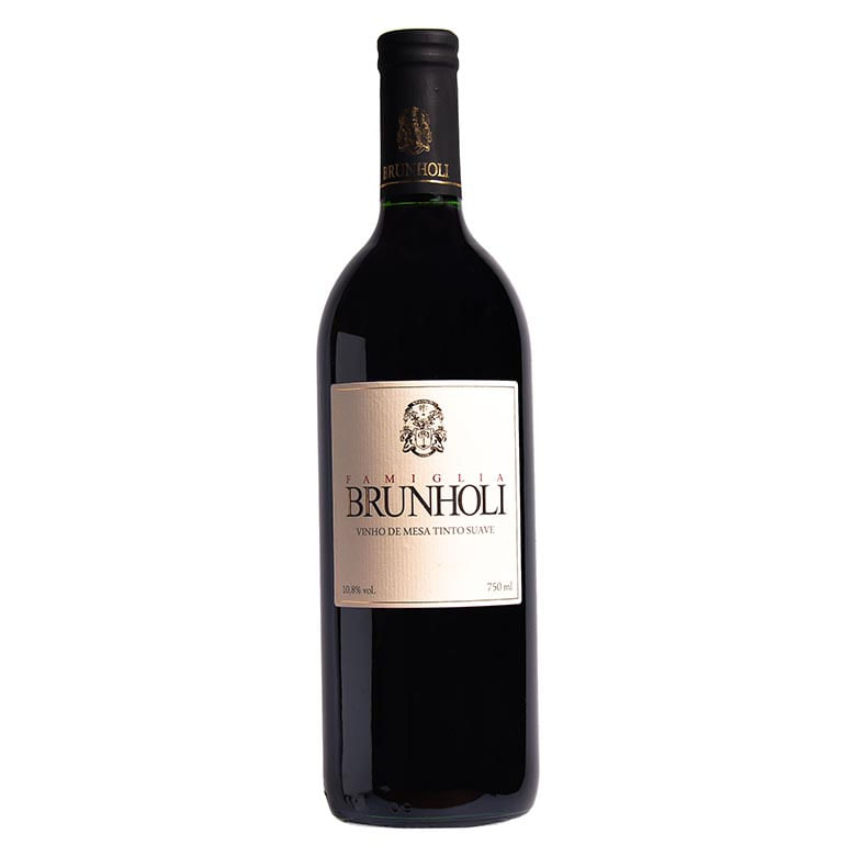 Vinho Nacional Tinto Suave Brunholi 750mL