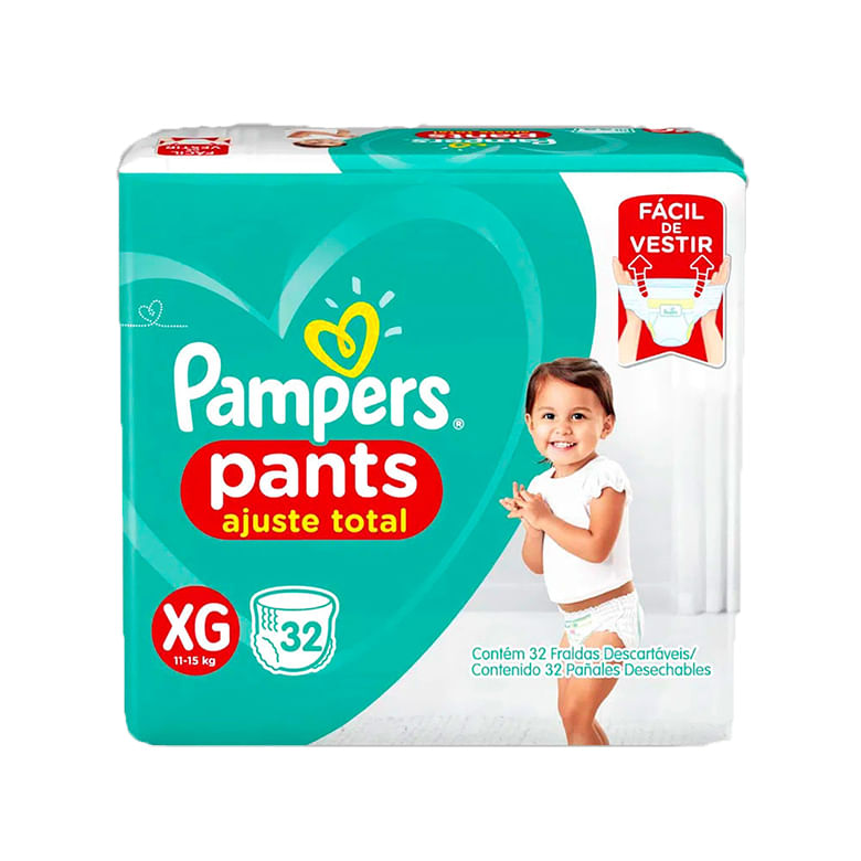 Fralda Pampers Pants Confort Sec xg 32Unidades - Covabra