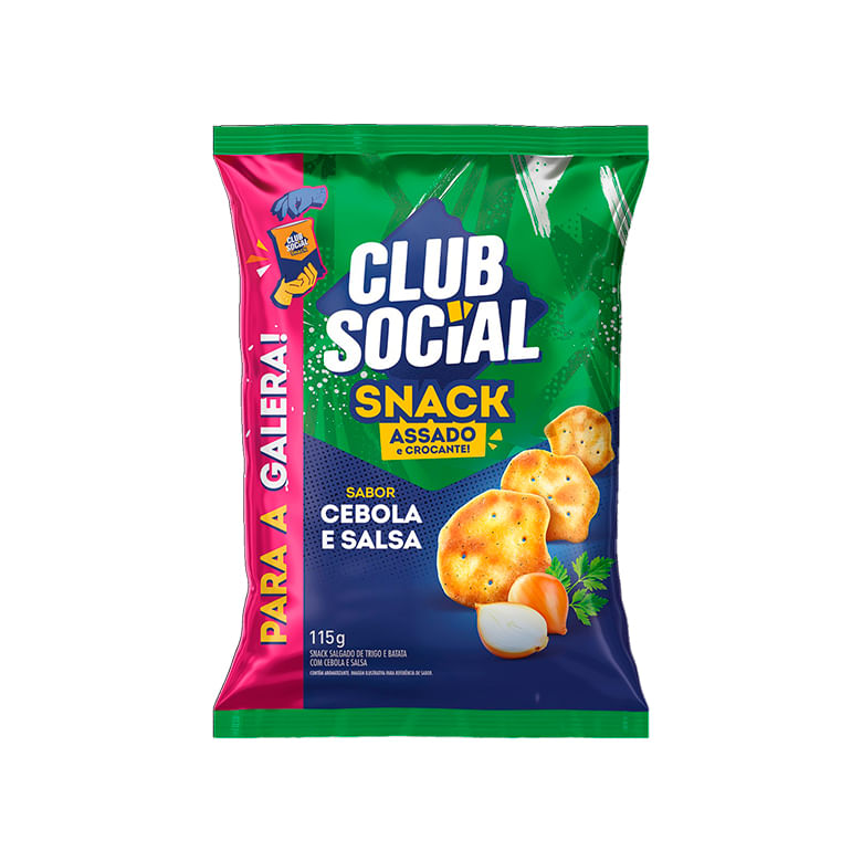 Salgadinho Club Social Cebola E Salsa 115g - Covabra