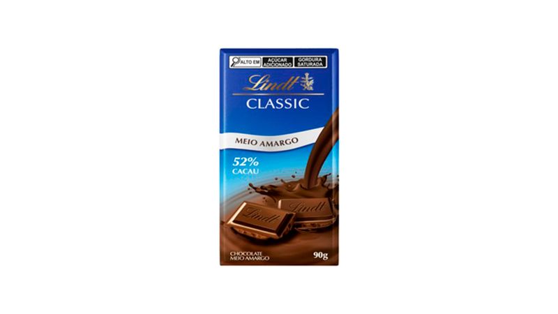 Chocolate購入 Chocolate Lindt Classic Meio Amargo 90g - Covabra