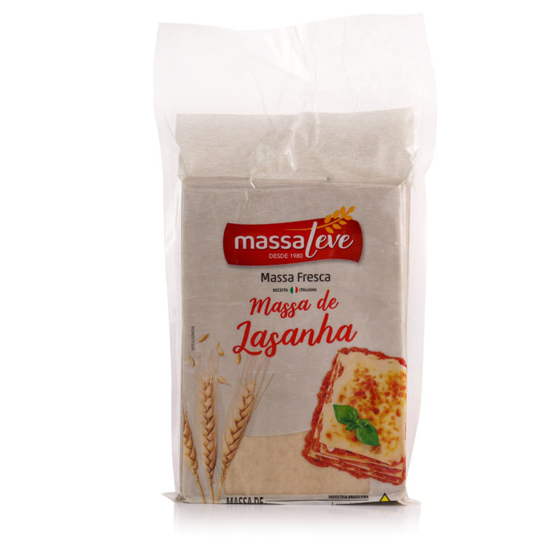 Massa Fresca Lasanha Massa Leve 500g