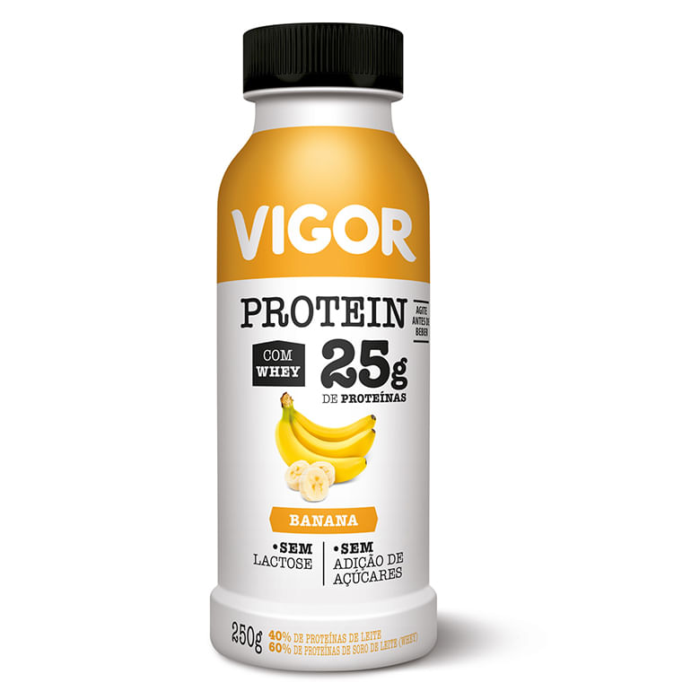 Iogurte Líquido Vigor Protein Banana 250g - Covabra