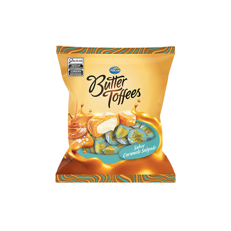 Bala Butter Toffees Caramelo Salgado 100g