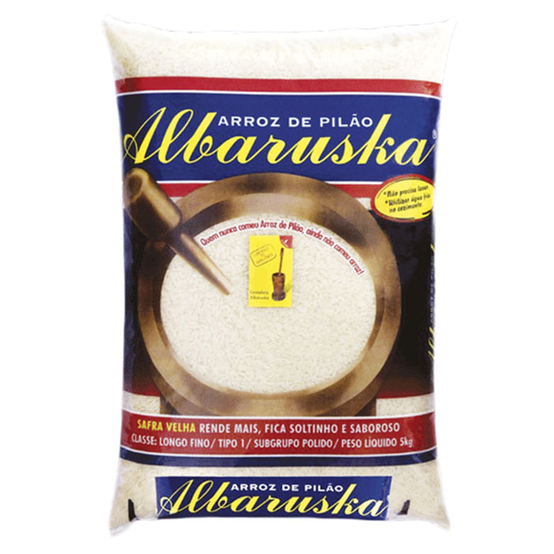 Arroz Branco Longo Tipo 1 Albaruska 5Kg