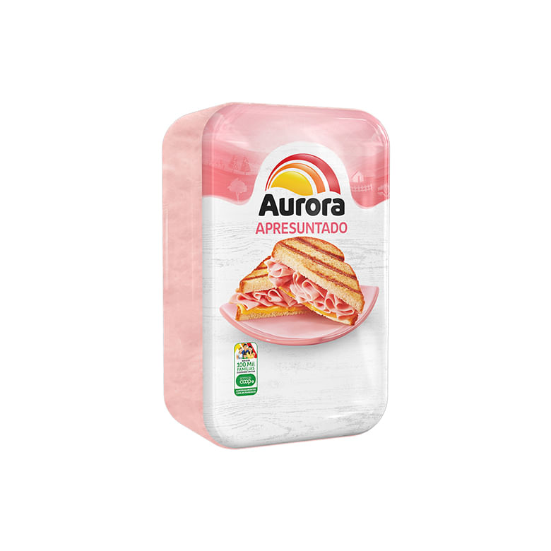 Apresuntado Aurora Fatiado 1 Pacote 206g