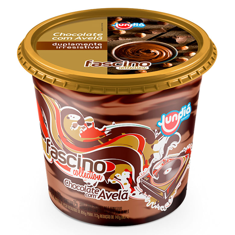Sorvete Jundiá Fascino Chocolate C/Avela 1,5lt - Covabra