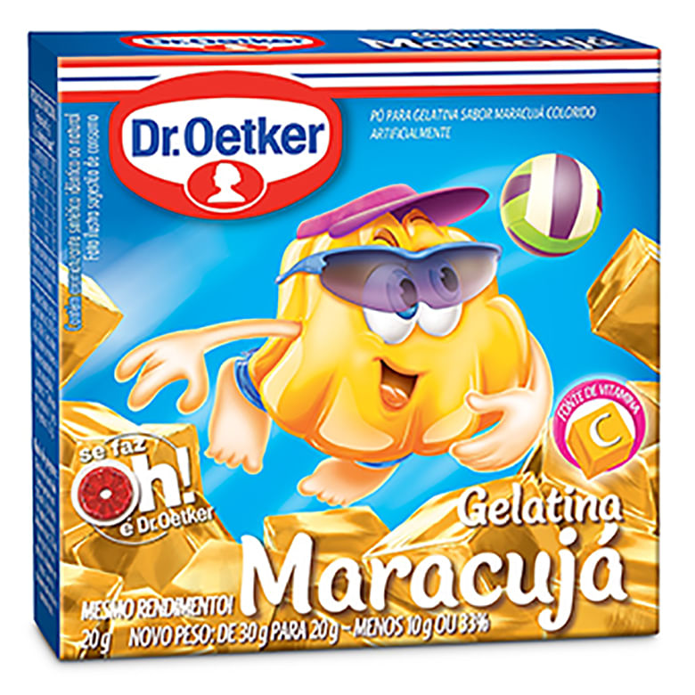 Gelatina em Pó Dr.Oetker Maracujá Caixa 20g