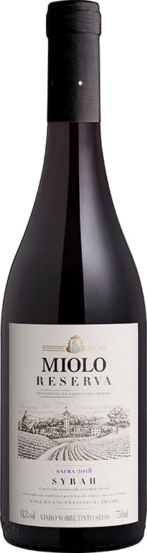 Vinho Tinto Brasileiro Miolo Syrah Reserva Garrafa 750ml
