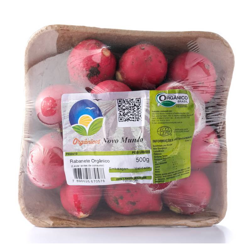 Rabanete Sítio Novo Mundo Orgânico 500g