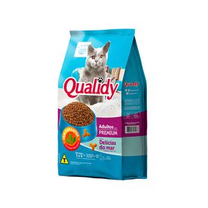 Alimento para Gatos Qualidy Premium Adulto Delicias do Mar 500g