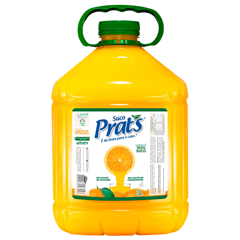 Suco Prats Laranja Pet com 3L