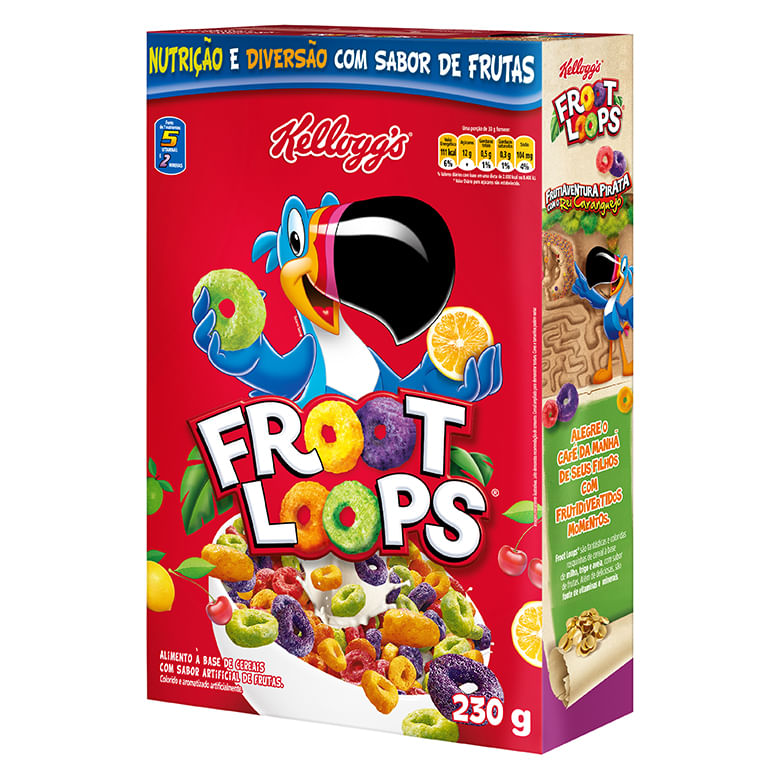 Cereal Matinal Kelloggs Froot Loops 230g