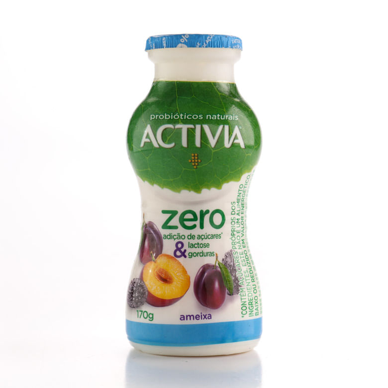 LEITE FERMENTADO SEM LACTOSE ACTIVIA AMEIXA 170G