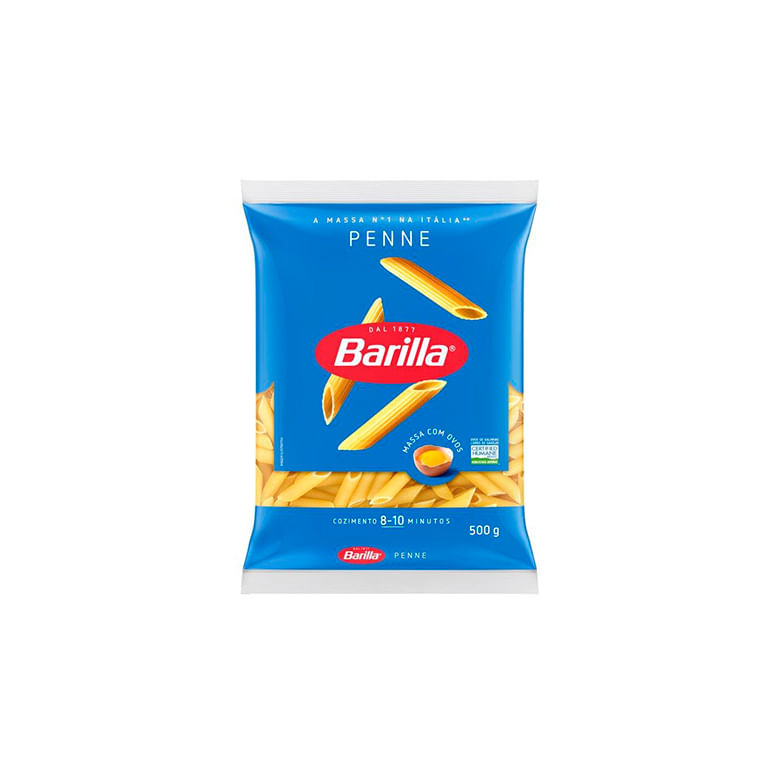 Macarrão Barilla com Ovos Penne 500g - Covabra