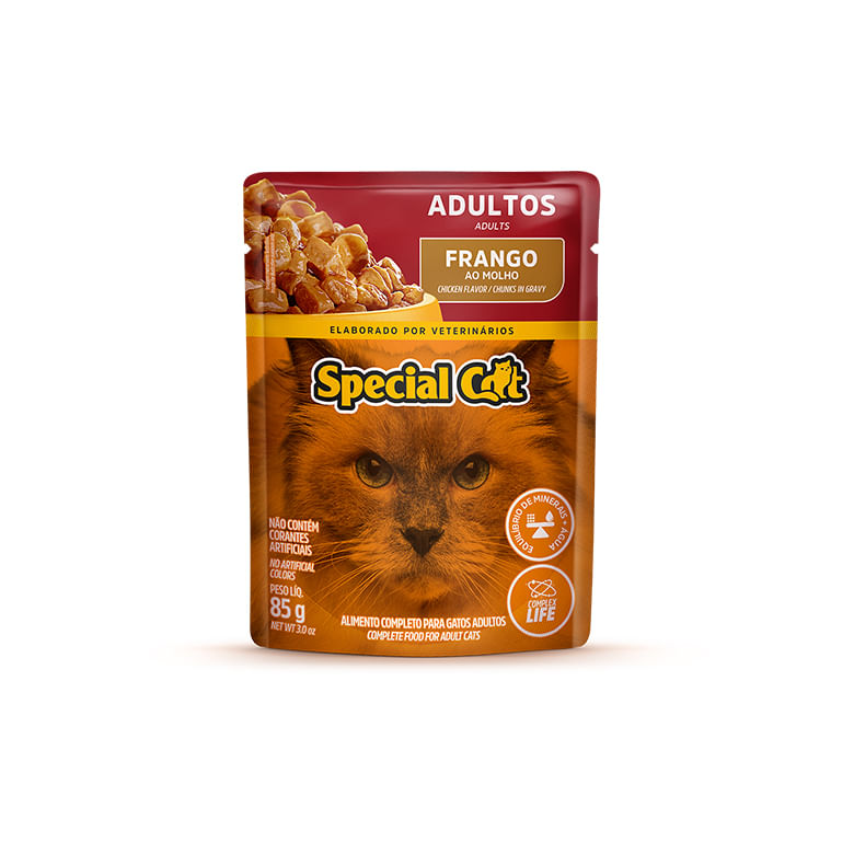 Alimento para Gatos Special Cat Adultos Frango Sache 85g