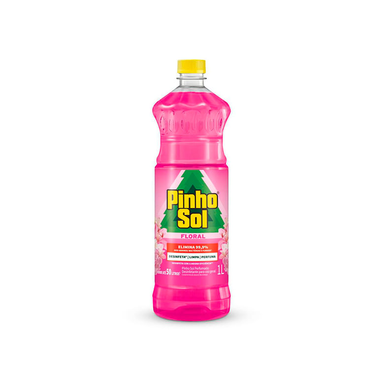Desinfetante Perfumado Floral Pinho Sol Frasco 1l