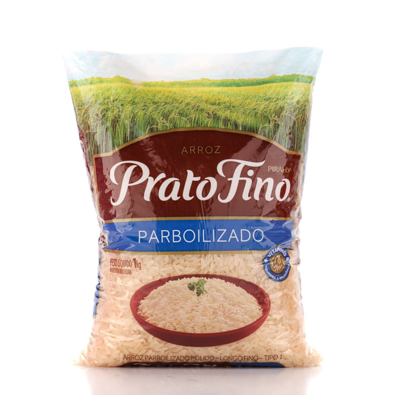 Arroz Parboilizado Prato Fino 1kg