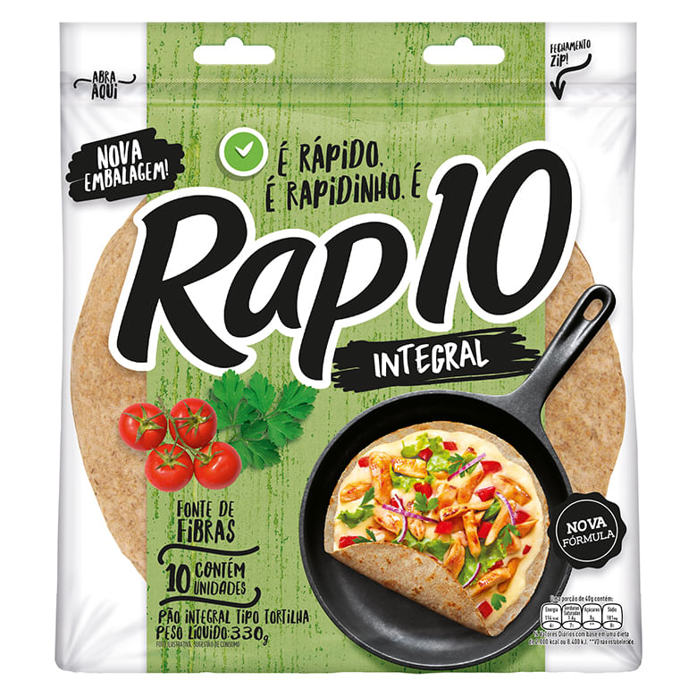 Massa para Preparo Pullman Rap10 Integral 297g - Covabra