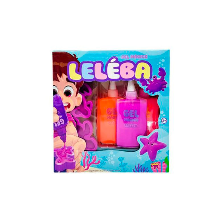 Brinquedo Gelele Leleba Gel Mágico Fundo do Mar Rosa un - Covabra