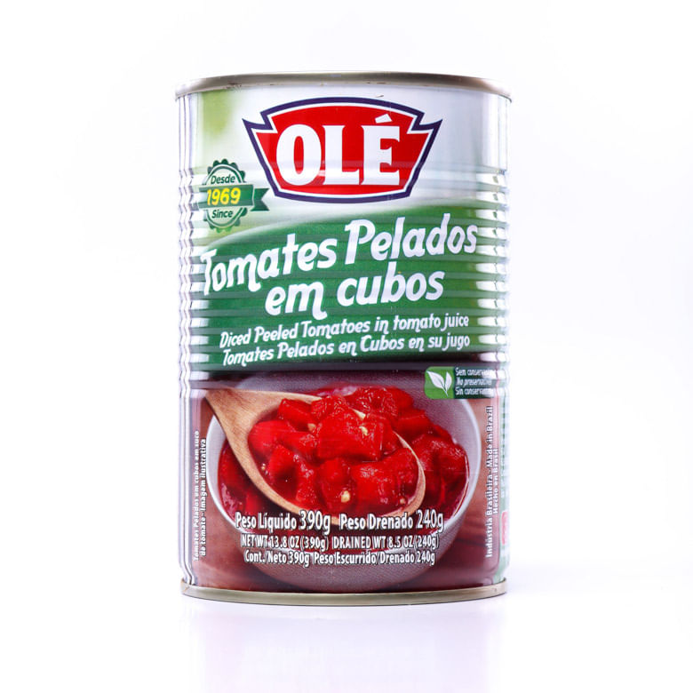 Tomate sem Pele Olé Cubos Lata com 240g