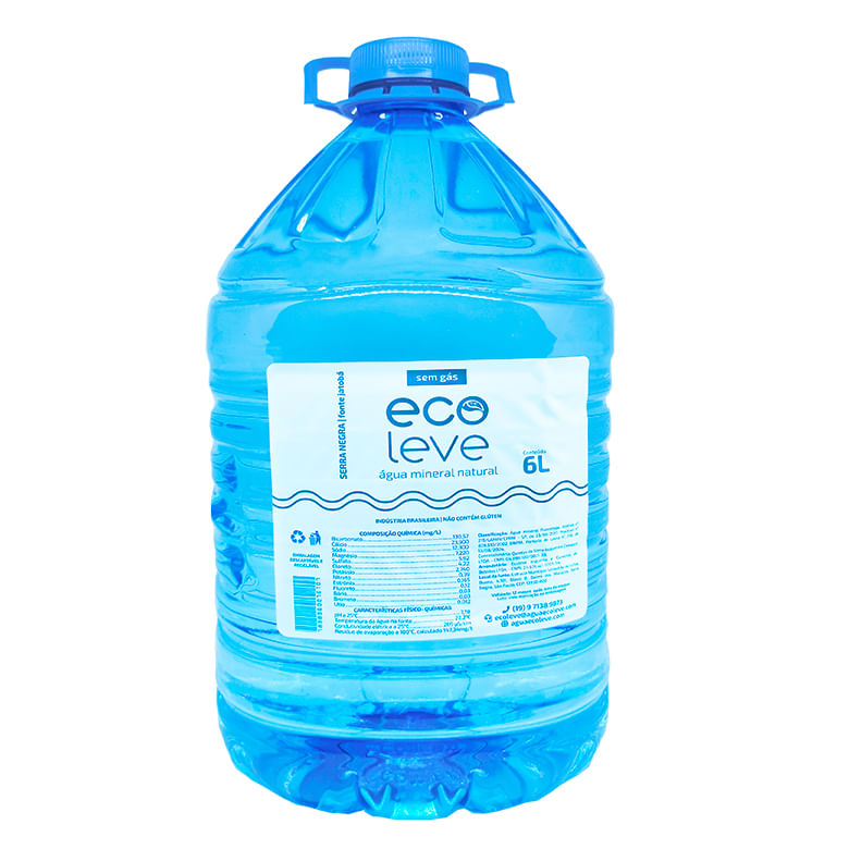 Água Mineral Ecoleve sem Gás 6l - Covabra