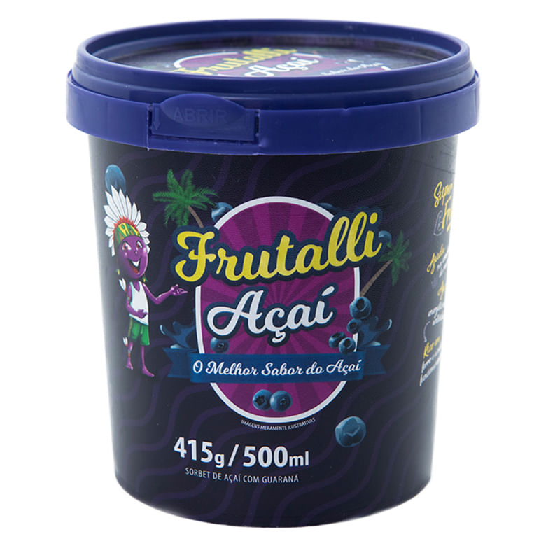 Açaí Frutalli com Guaraná 500ml - Covabra
