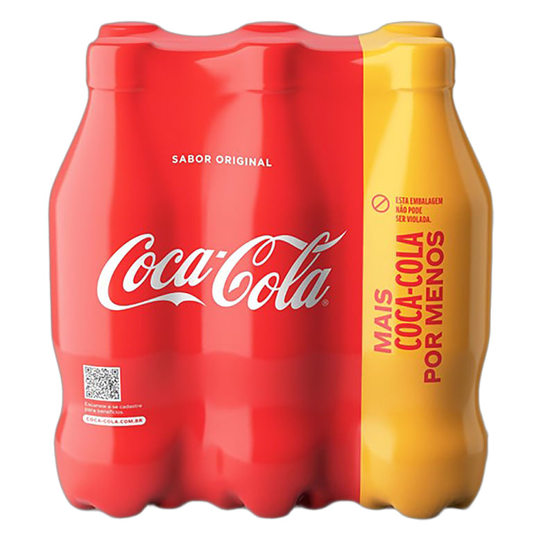 Refrigerante Coca Cola com 6 Pet 600ml - Covabra