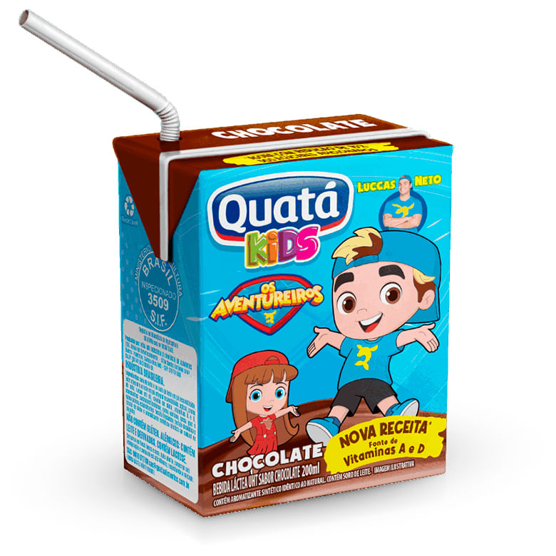 Bebida Láctea Quatá Chocolate 200ml - Covabra