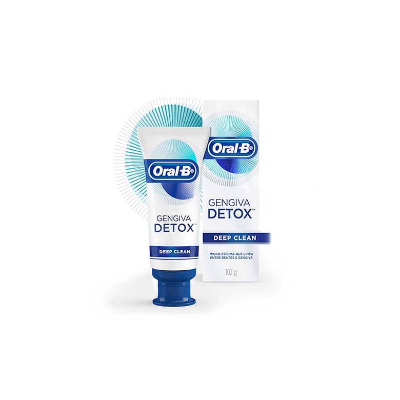 Creme Dental Oral B Gengiva Detox Deep Clean 102g - Covabra