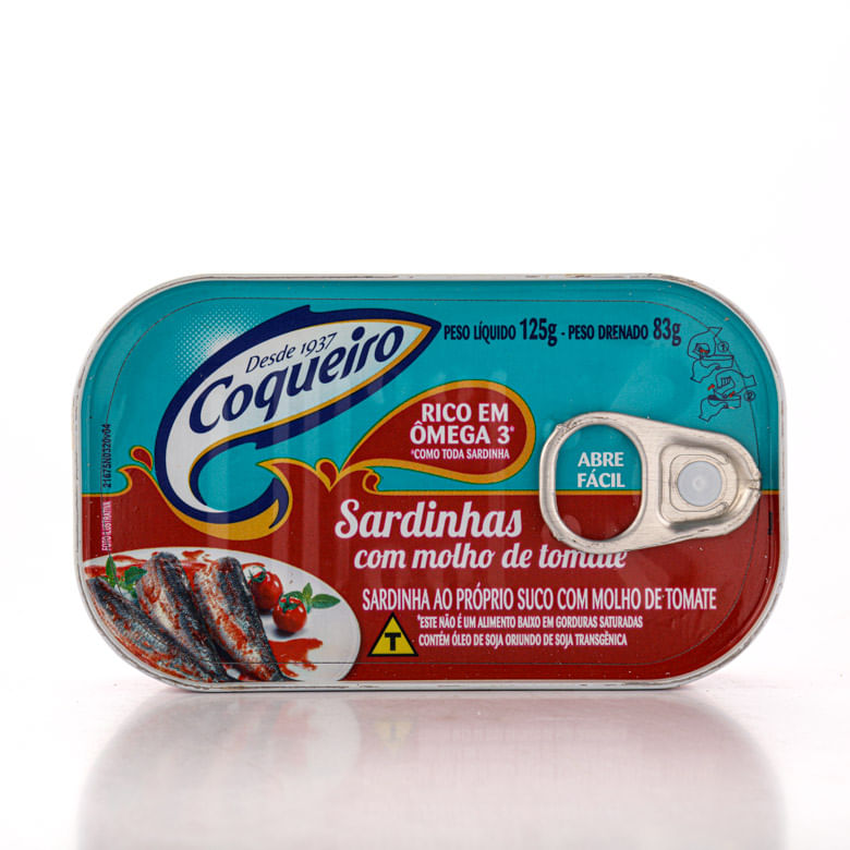 Sardinha Coqueiro com Molho de Tomate 125 g