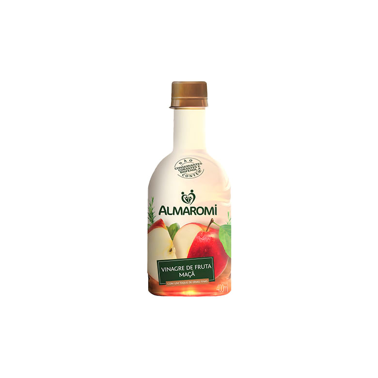 Vinagre de Maçã Almaromi c/ Toque de Ervas Finas Frasco 400ml
