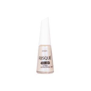 Esmalte Risque Cremoso Cintilante Lá Vem Outra Pérola un