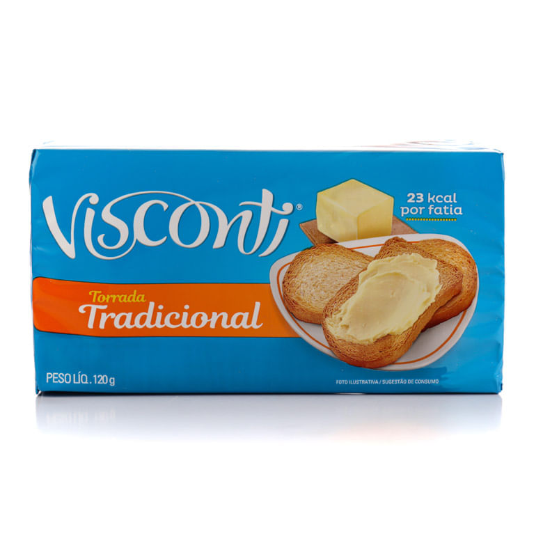 Torrada Visconti Tradicional Pacote com 120g