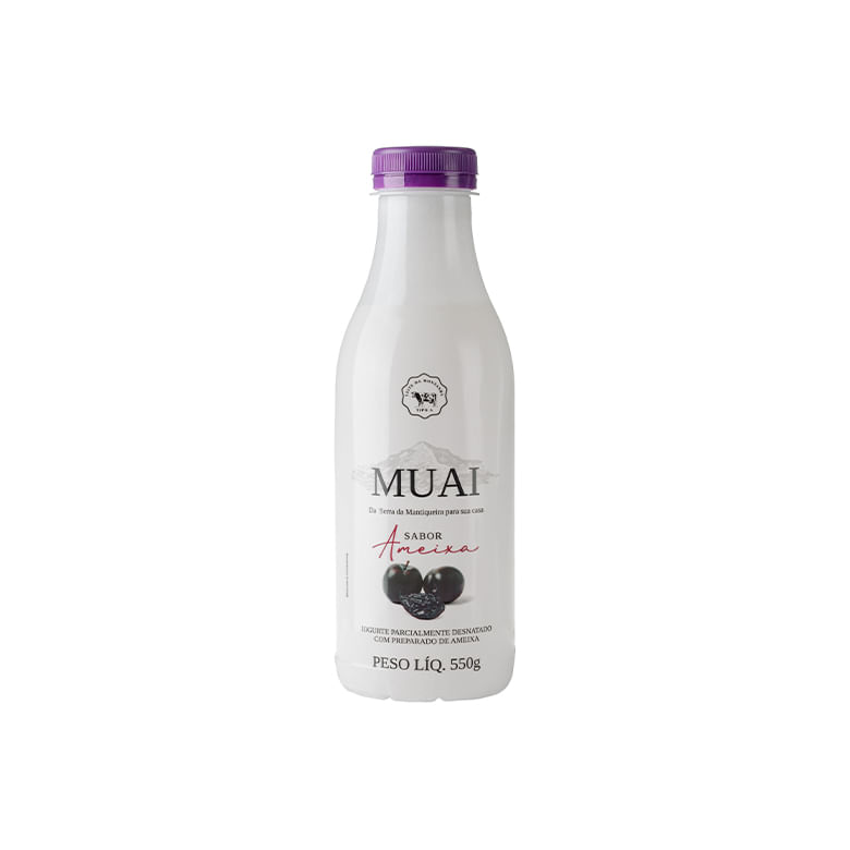 Iogurte Parcialmente Desnatado Com Preparado De Ameixa Muai 550 G