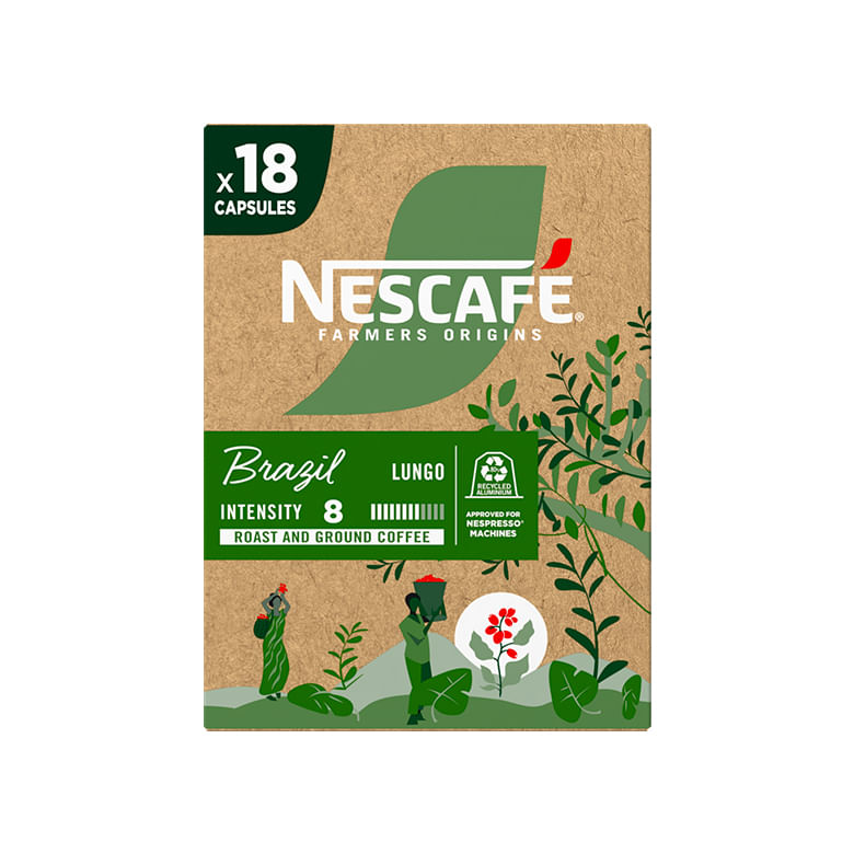 Café Nescafe Nespresso Brazil C/18 Capsulas 79,2g - Covabra