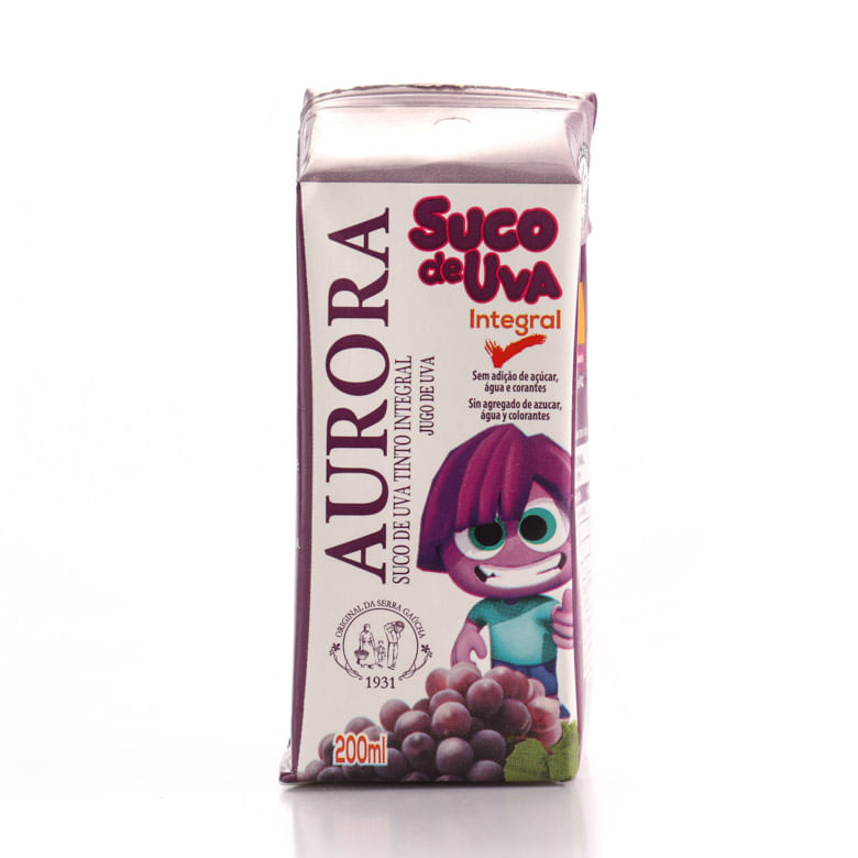 Suco Aurora Integral Uva 200ml