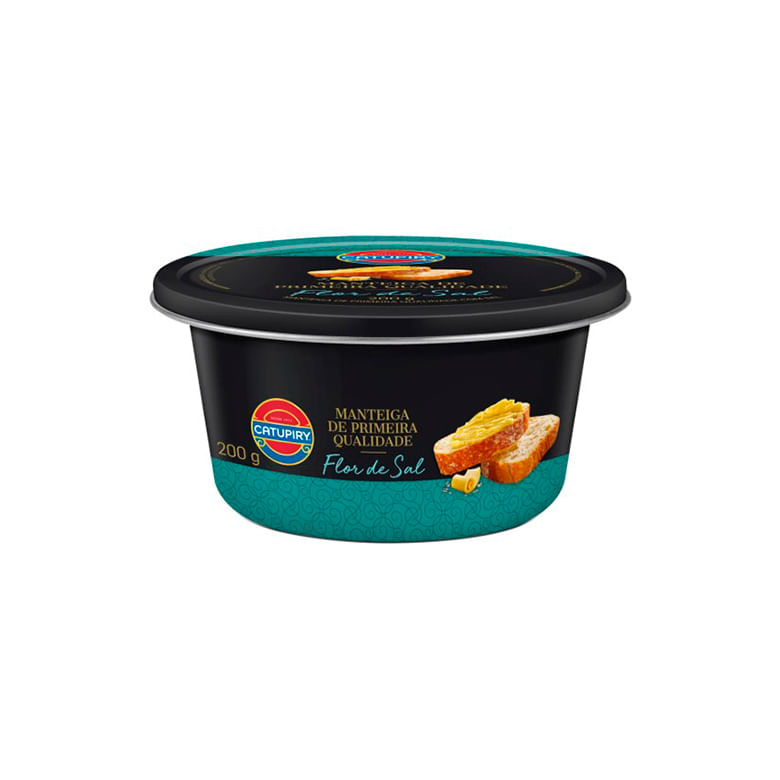 Manteiga de Primeira Qualidade com Flor de Sal Catupiry Lata 200g