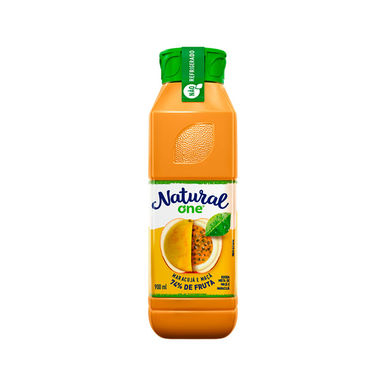 Suco Natural One Maracujá e Maçã Pet com 900ml