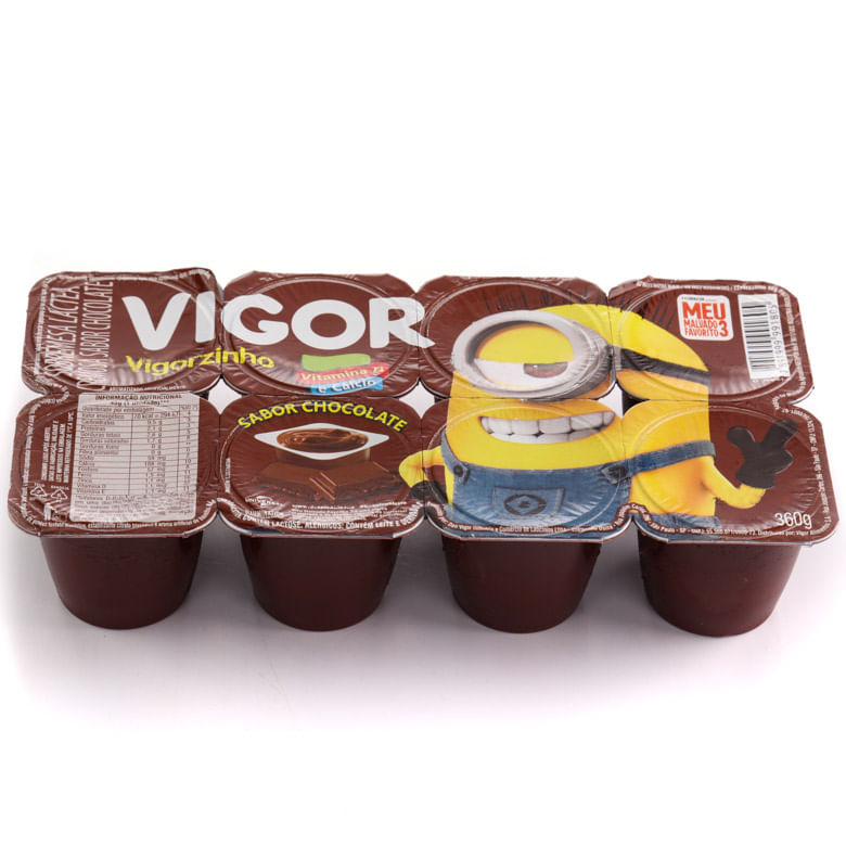 パター Petit Suisse Vigorzinho Chocolate Bandeja com 8Unidades 360g - Covabra
