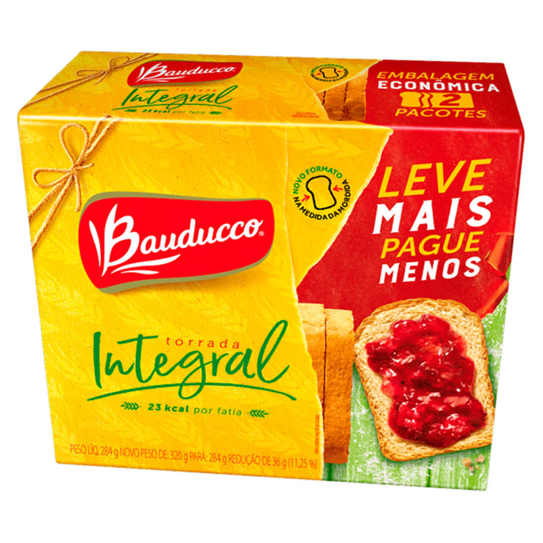 Torrada Bauducco Integral Pacote com 284g