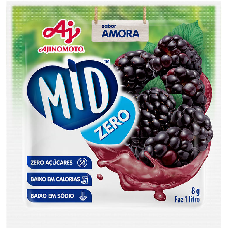 Refresco em Pó Fit Amora 8g - Covabra
