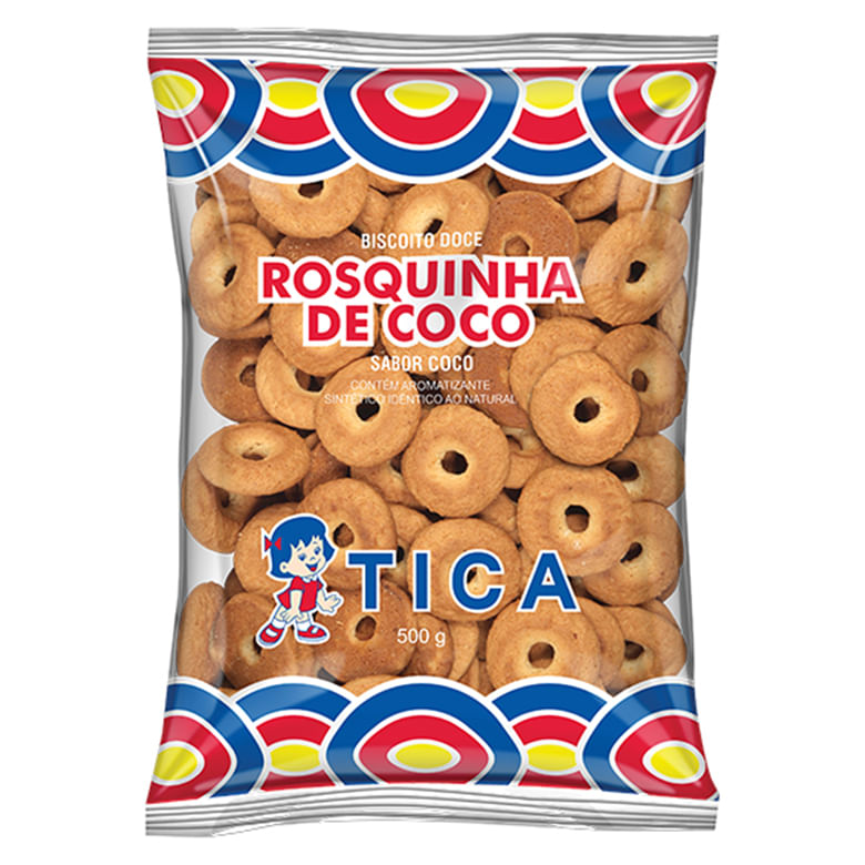Biscoito Rosquinha de Coco Tica 500g - Panco
