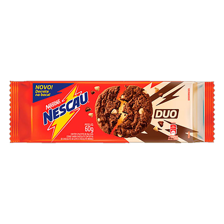 Biscoito Nestle Cookie Nescau Duo 60g - Covabra