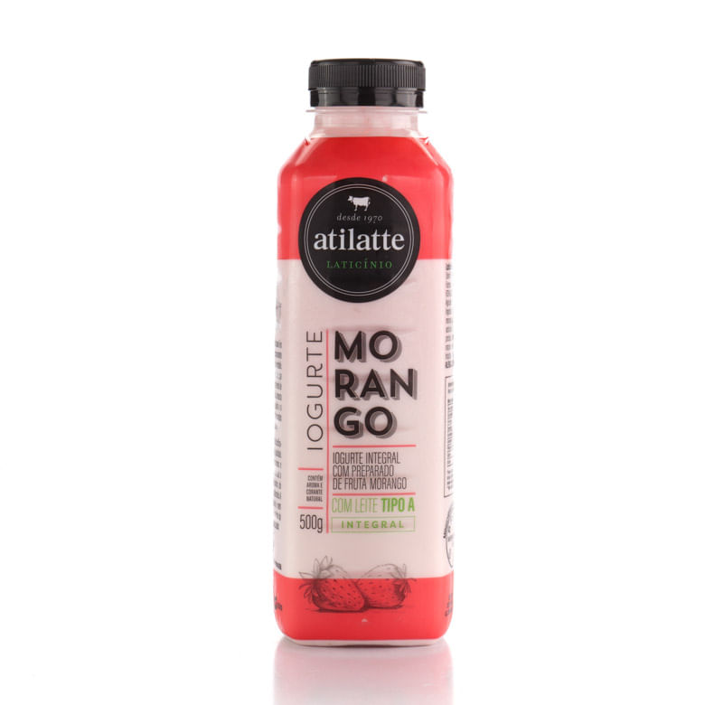 Iogurte De Morango Integral Atilatte 500g