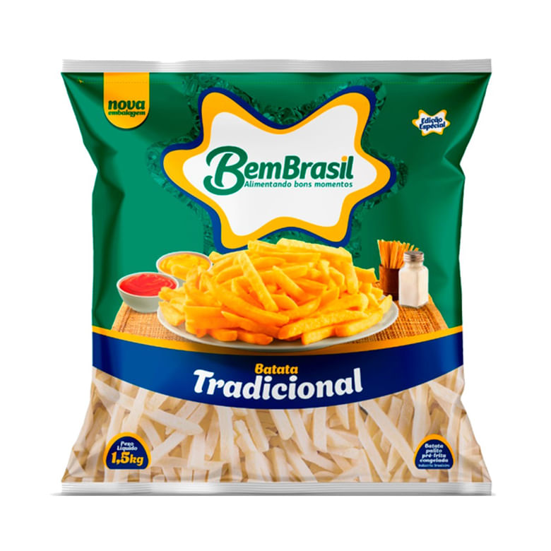 Batata Pre Frita Bem Brasil Tradicional 1,5KG