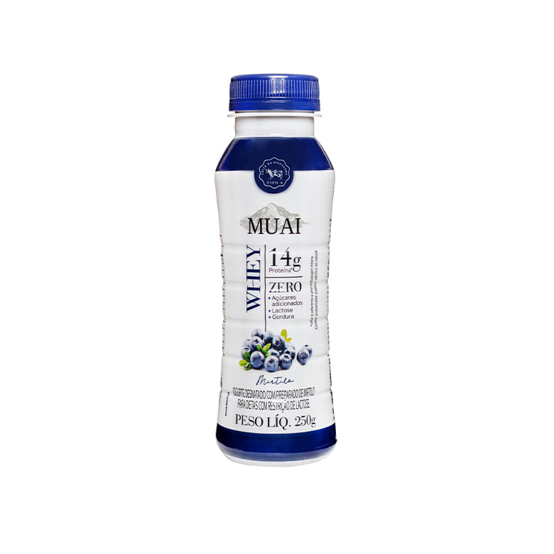 Iogurte Whey Protein Blueberry Muai 250 G